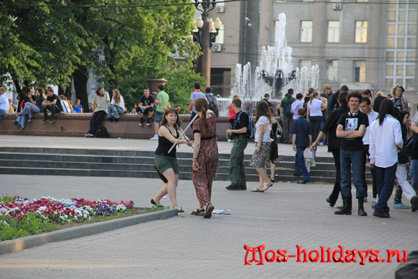 Фехтовальщики на Болотной площади