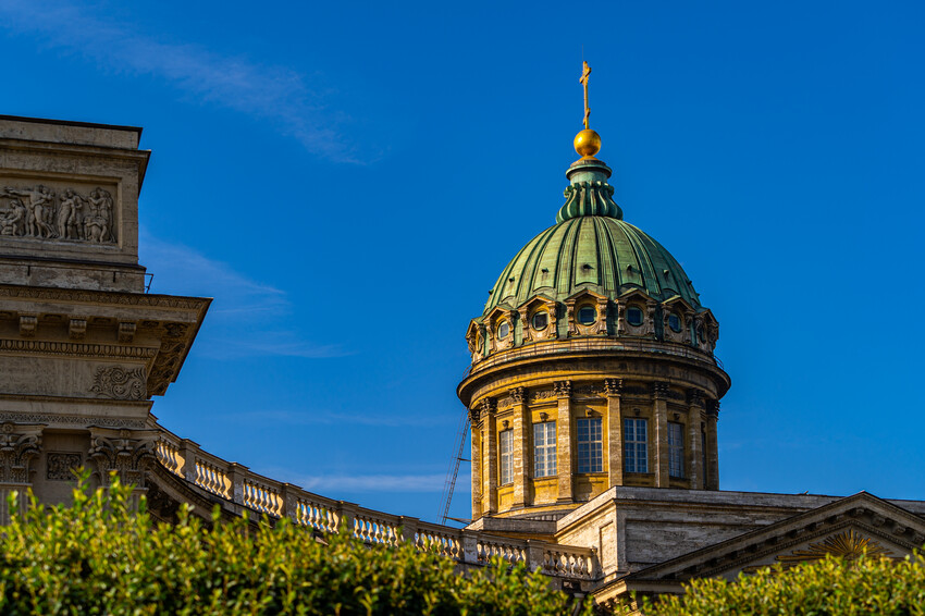 Казанский собор, крупный план